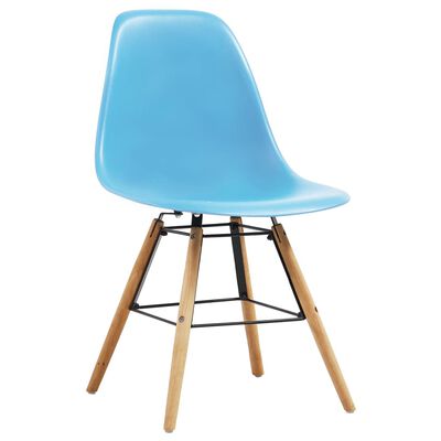 vidaXL Blagovaonske stolice 2 kom plave plastične