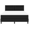 vidaXL Okvir kreveta s madracem Crna 140 x 200 cm Umjetna koža