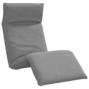 vidaXL Sklopiva ležaljka za sunčanje siva 175x54x8,5 cm Oxford tkanina