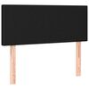 vidaXL Krevet box spring s madracem LED crni 100x200 cm od tkanine
