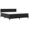 vidaXL LED Box Spring Krevet s uzglavljem Crna 180 x 200 cm Bar&scaron;un