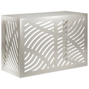 vidaXL Pokrov za klima uređaj Srebrna 90 x 40 x 60 cm Nehrđajući čelik