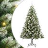 vidaXL Umjetno Božićno drvce s pokrivačem snijega 300 LED lampica