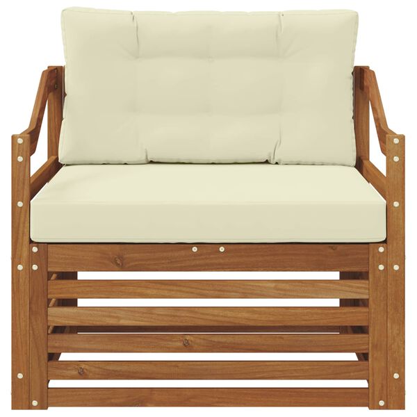 vidaXL Set vanjskih sofa Čvrsto drvo akacije Prirodna