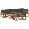vidaXL Set vanjskih sofa 9 pcs Prirodna i antracit Poliester