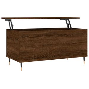 vidaXL Stolić za kavu boja hrasta 90 x 44,5 x 45 cm konstruirano drvo
