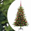 vidaXL Umjetno božićno drvce s kuglicama 120 cm 150 LED lampica