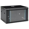 vidaXL Komunikacijski ormari s pohranom Black 600 x 450 x 375 mm Čelik