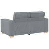 vidaXL Sofa 3 pcs Svijetlo siva 220 x 80 x 84 cm Platnasta tkanina