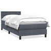 vidaXL Box spring krevet s madracem tamnosivi 100x210 cm bar&scaron;unasti
