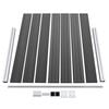 vidaXL Set panela za ogradu WPC 353 x 146 cm crni