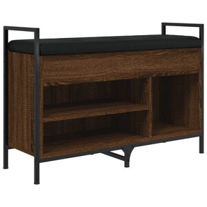 vidaXL Klupa za cipele boja smeđeg hrasta 85,5x32x57,5 cm drvena