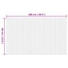 vidaXL Tepih pravokutni prirodni 60 x 100 cm od bambusa
