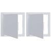 vidaXL Paneli za pristup 2 kom. Bijelo 20 x 20 cm ABS plastika