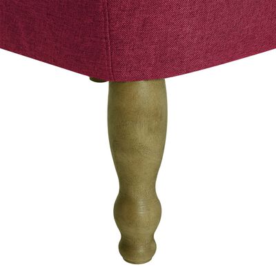 vidaXL Francuske stolice od tkanine 2 kom crvena boja vina