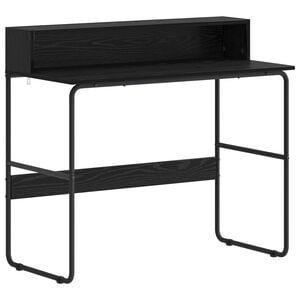 vidaXL Stol s pohranom Crni hrast 100 x 50 x 91 cm