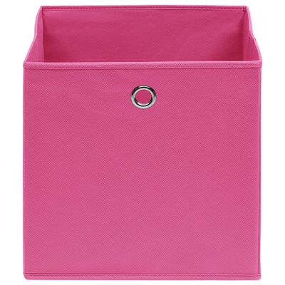 vidaXL Kutije za pohranu 10 kom ružičaste 32 x 32 x 32 cm od tkanine