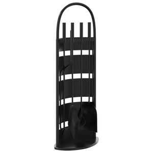vidaXL Set alata za kamin od 5 dijelova 23x15x66 cm čelik