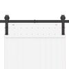 vidaXL Pribor za klizna vrata 200 cm čelični crni