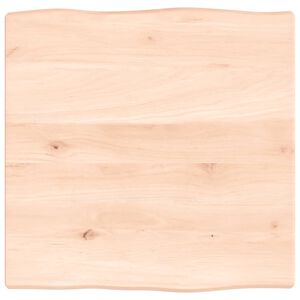 vidaXL Stolna ploča 40x40x2 cm netretirana hrastovina sa živim rubom