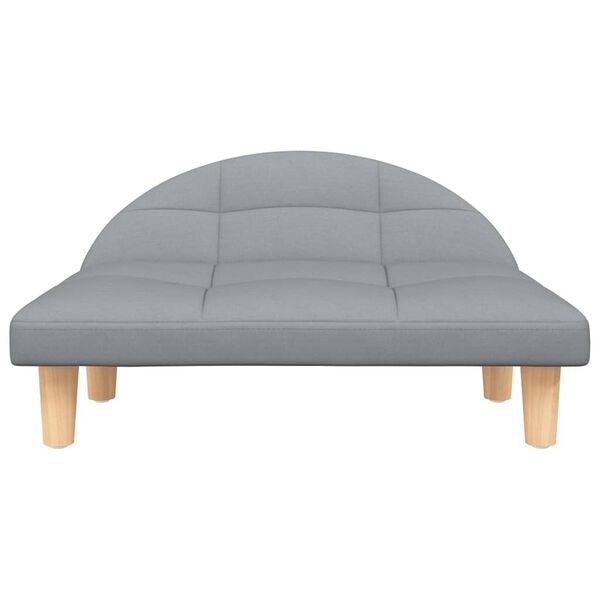 vidaXL Krevet za pse svjetlosivi 70x52x30 cm od tkanine