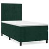 vidaXL Box spring krevet s madracem tamnozeleni 90x190 cm bar&scaron;unasti