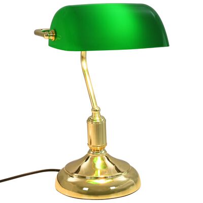 vidaXL Svjetiljka za radni stol 40 W zeleno-zlatna