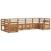 vidaXL Set vanjskih sofa 7 kom. Prirodna