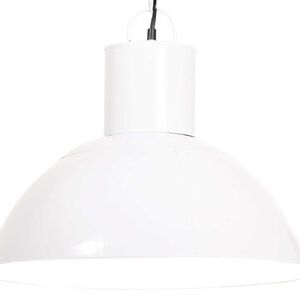 vidaXL Viseća svjetiljka 25 W bijela okrugla 48 cm E27