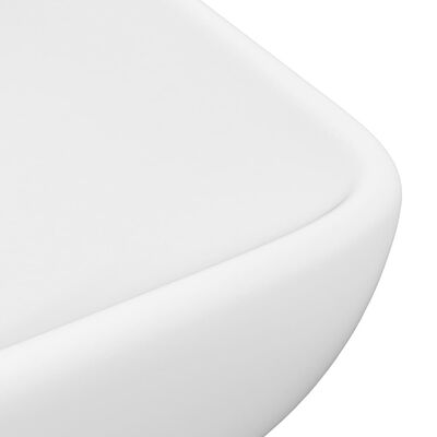vidaXL Luksuzni pravokutni umivaonik mat bijeli 71 x 38 cm keramički