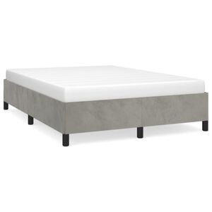 vidaXL Okvir za krevet bez madraca svjetlosivi 140 x 190 cm bar&scaron;unasti