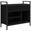 vidaXL Klupa za cipele crna 65,5x32x57,5 cm od konstruiranog drva