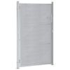 vidaXL Vrtna vrata Srebrno 100 x 150 cm Nehrđajući čelik