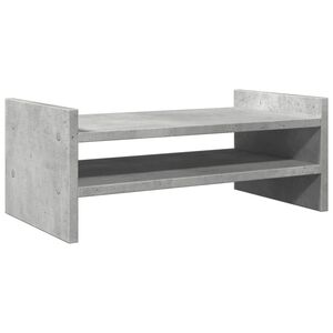 vidaXL Stalak za monitor siva boja betona 50x27x20cm konstruirano drvo