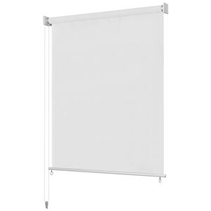 vidaXL Vanjska rolo zavjesa 105 (&Scaron;) x 140 (V) cm Bijela