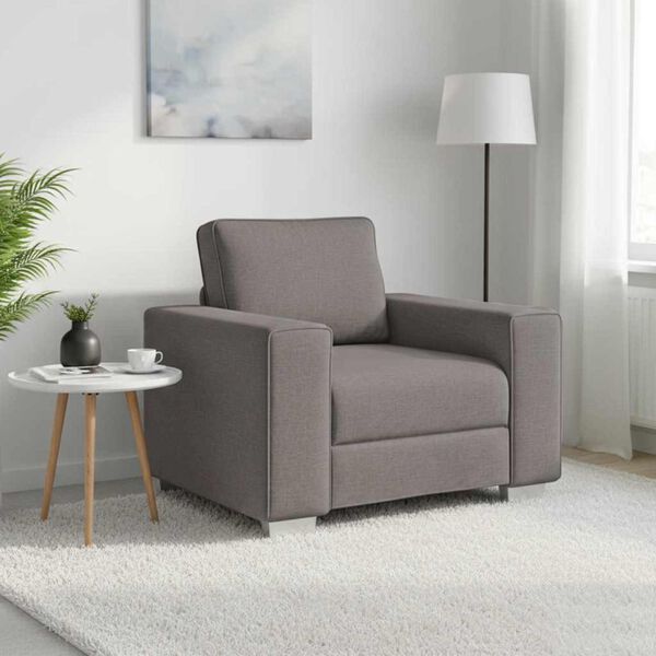 vidaXL Sofa Sivo-smeđa 100 x 80 x 82 cm tkanina