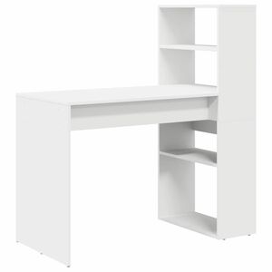 vidaXL Stol Bijelo Konstruirano drvo 113 x 54 x 120 cm