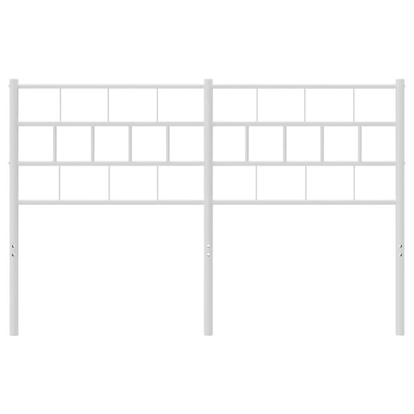 vidaXL Metalno uzglavlje bijelo 150 cm