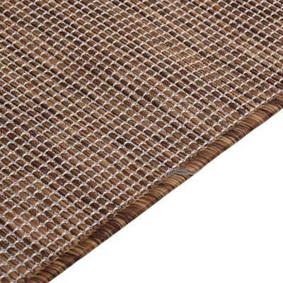 vidaXL Vanjski tepih ravnog tkanja 200 x 280 cm smeđi