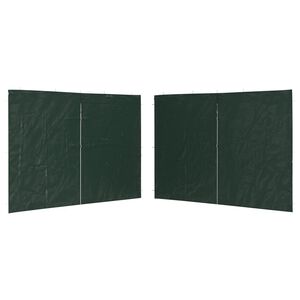 vidaXL Bočni zid za &scaron;ator s patentnim zatvaračem 2 kom PE zeleni