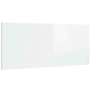 vidaXL Uzglavlje za krevet visoki sjaj bijelo 200 x 1,5 x 80 cm drveno