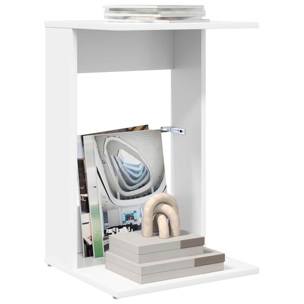 vidaXL Bocni stol Bijelo 40 x 38 x 62,5 cm Konstruirano drvo