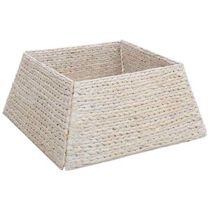 vidaXL Ogrlica za božićno drvce Četvrtasti Bijela 60 x 60 x 28 cm