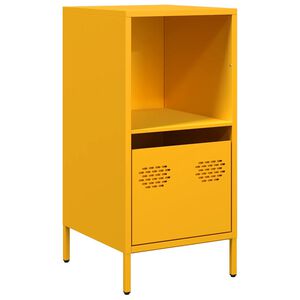vidaXL Komoda senf žuta 35x39x73,5 cm hladno valjani čelik