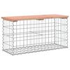 vidaXL Vrtna klupa s gabionskim dizajnom 83x31,5x42 cm drvo duglazije