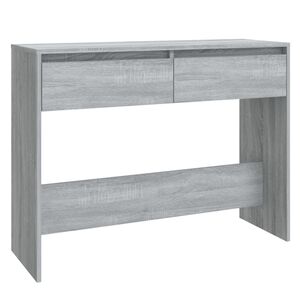 vidaXL Konzolni stol siva boja hrasta 100x35x76,5 cm konstruirano drvo