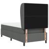 vidaXL Krevet s opruga kutije Tamno siva 90 x 200 cm tkanina