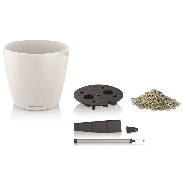 LECHUZA sadilica Classico Color 28 ALL-IN-ONE sjajna bijela 13190