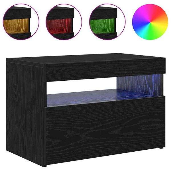 vidaXL TV ormar Crni hrast 60 x 35 x 40 cm Konstruirano drvo