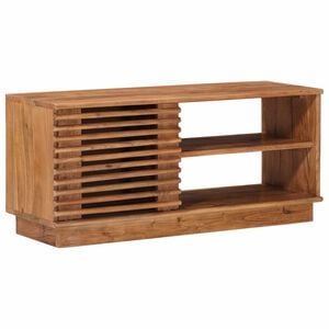 vidaXL TV ormar s pohranom s vratima Prirodna 90 x 30 x 40 cm